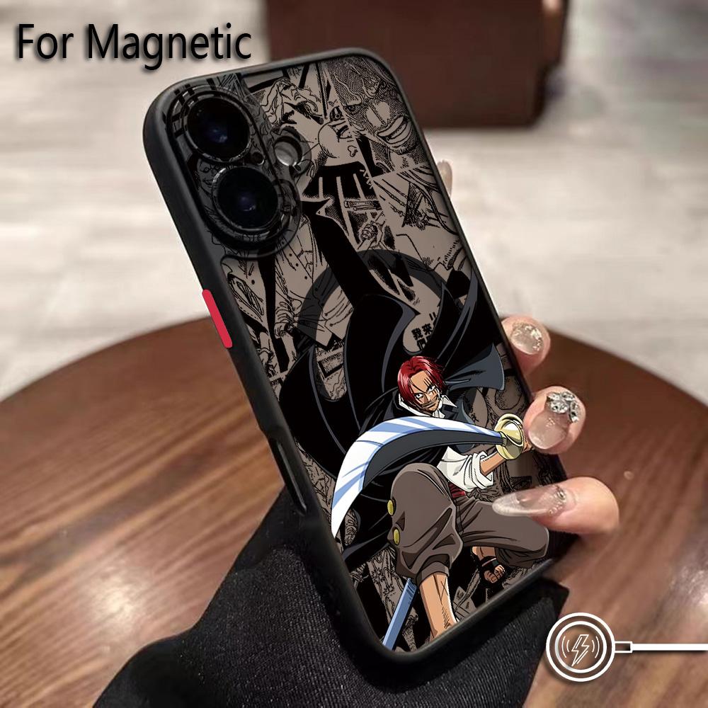 Anime Ones Pieces Luffys Zoros Phone Case For Samsung Galaxy S25 S24 S23 S22 S21 S20 FE Plus Ultra 5G Matte Magnetic