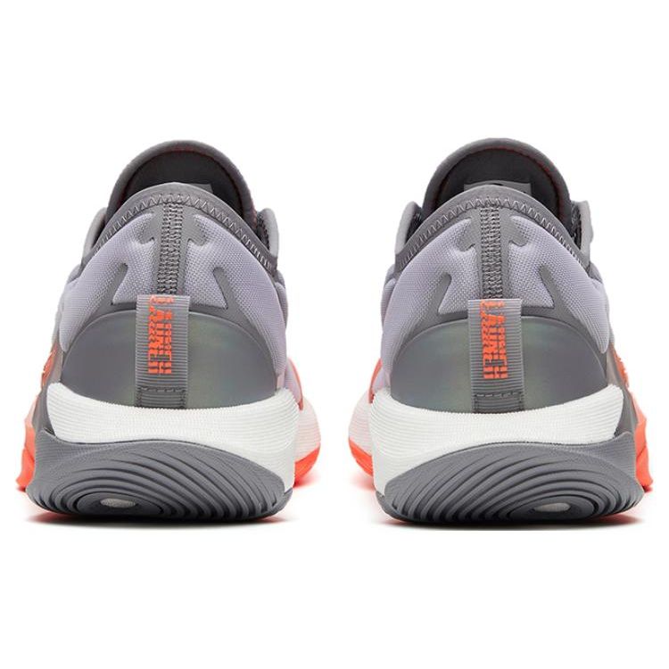 Anta Sky 1 Low Bequeme Stoßdämpfung Rutschfest Abriebfest Basketballschuhe Herren Sneaker Grau Orange 112331107-4