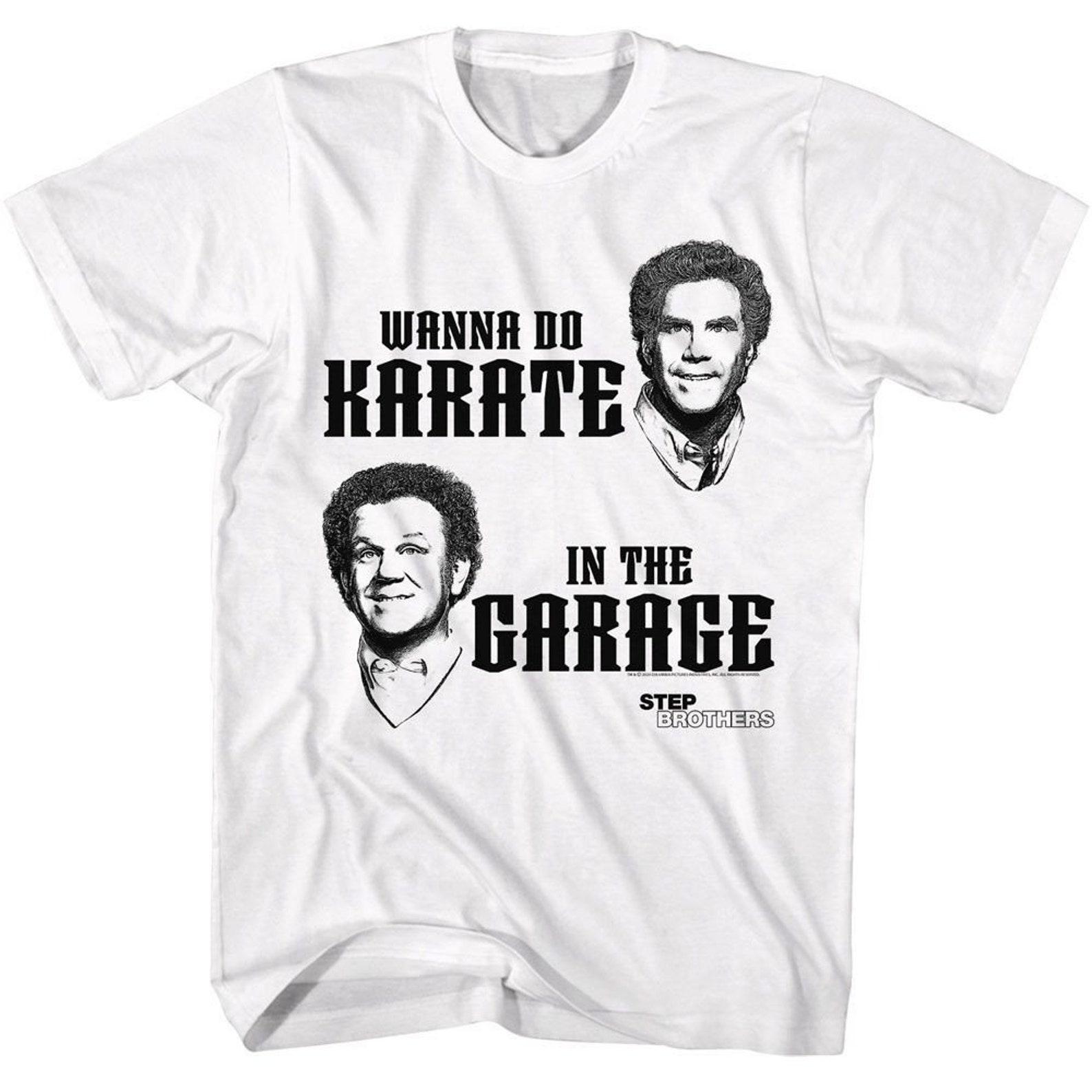 Step Brothers Wanna Do Karate White Adult T-Shirt S