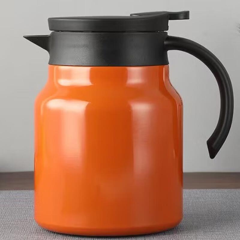 Stainless Steel Press-Type Vacuum Flask with Tea Infuser