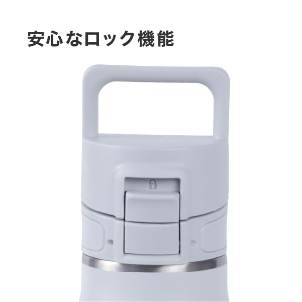 Official Takeya THERMO FLASK 500ml Stainless Steel Water Vacuum Insulates Hot or Cold Carry Powder Ice Gray Bottle, Insulated, Drinks,