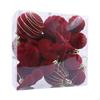 24Pcs Velvet Christmas Balls Flocked Tree Ball Decoration Ornaments Set for