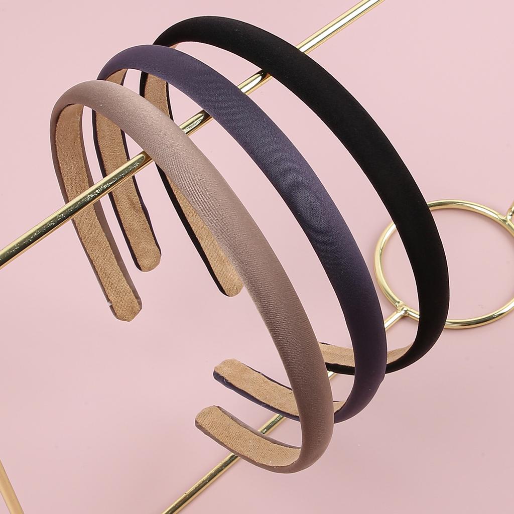 3pcs Fashion Girls Headbands Candy Color Satin Headbands Sponge Hairbands Hairhoop Women Girls Hair Accessories