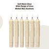 Battery Candles 6-Piece Electronic Decor Lights Flickering Flameless Candles for Halloween Wedding Christmas Home Outdoor Party