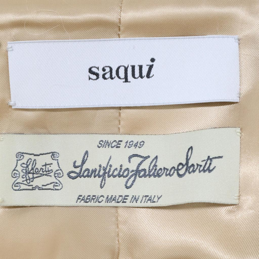 Saqui 19AW Yellow Mohair Jacquard Jacket Coat Coat 38 yellowUsed