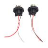 2Pcs Rear Brake Light Socket Holder Waterproofing Turn Signal Light Plug Connector LED Bulb Socket with Wiring Harness