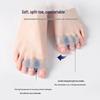 Silicone Three-Hole Toe Separator for Big Toe - Breathable, Soft, Elastic, Anti-Wear for Hallux Valgus.