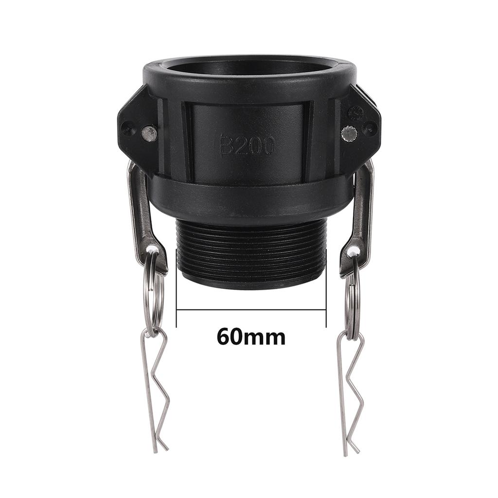 2" Cam-Lock Adapters 1/2" 1" 1.5" 2" Pipe S60 Coarse Thread IBC Tank Quick Couplings Water Tank Joints Garden Cam Groove Fitting
