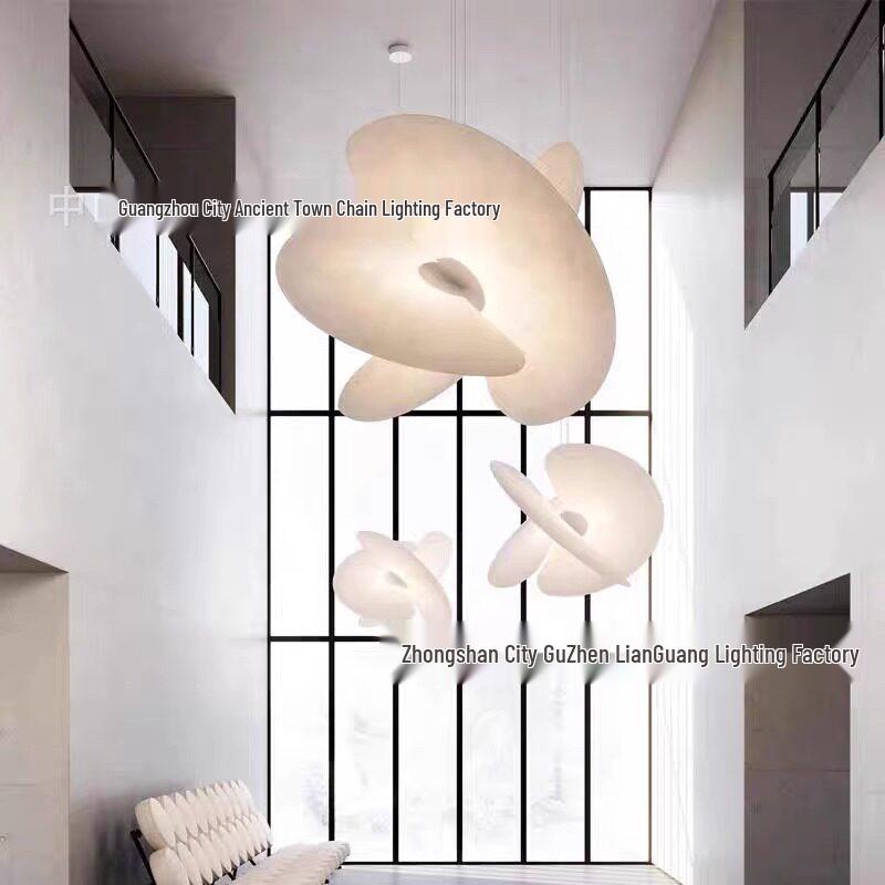 Designer Silk Pendant Light – Italian Loft Style for Duplex Living, Dining, Bedroom, Study – Creative and Artistic