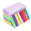 100pcs Double Side Nail Files Mini Wood Sanding Buffer Block Set For Gel Polish Manicure Pedicure Salon Nail Art Tools