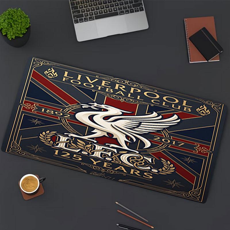 Podložka pod myš s potiskem Liverpool Football Club, pro podložku pod klávesnici, podložka na notebook PC pro kancelářské domácí použití, dekorace stolu, perfektní dárek k narozeninám pro hráče
