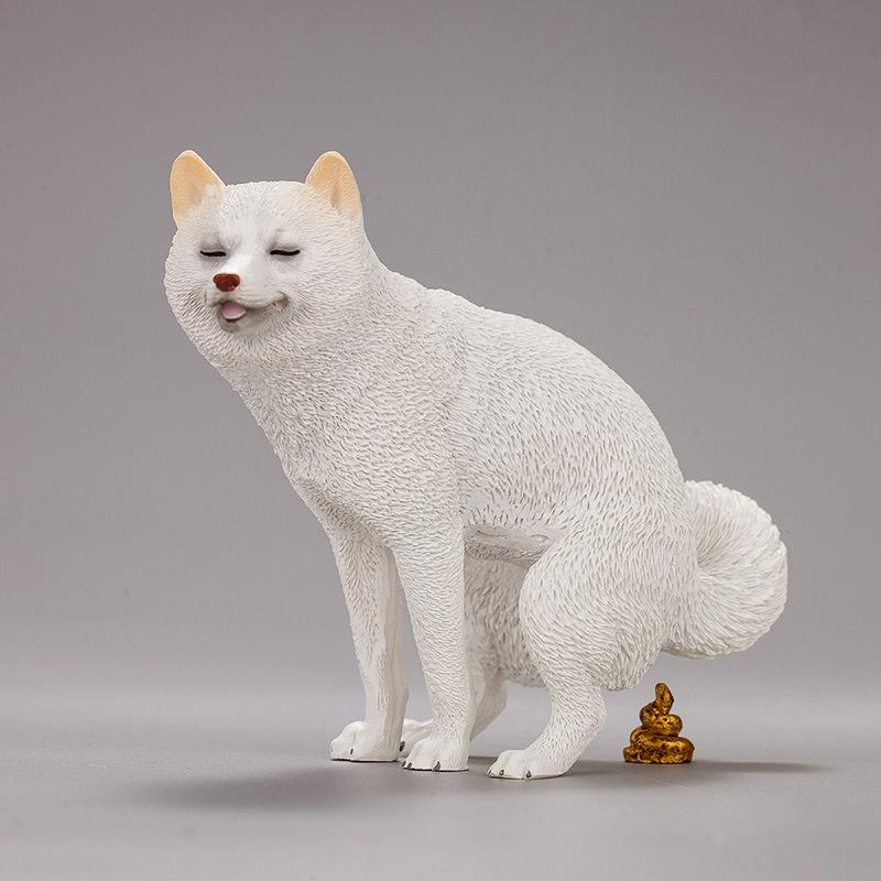 Creative Shiba Inu Car & Desk Ornaments - Cute Animal Models for Center Console Decoration