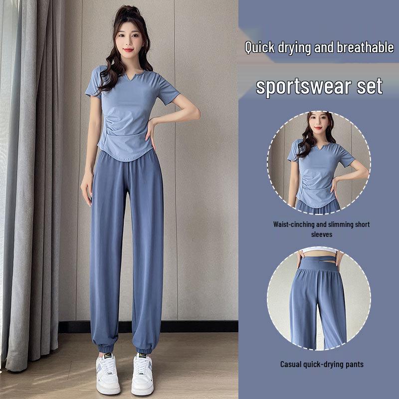 2025 Women's Quick-Dry Running & Fitness Sportswear Set - Yoga Pants & Hiking Outfit