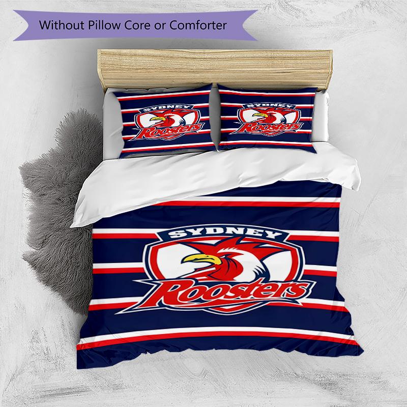 3pcs Football Team (23) Design Cover Set - HD Printed Bedding with 1 Cover and 2 Pillowcases - Perfect for Home and Dorm Decor