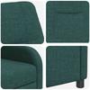 Recliner Dark Green Fabric