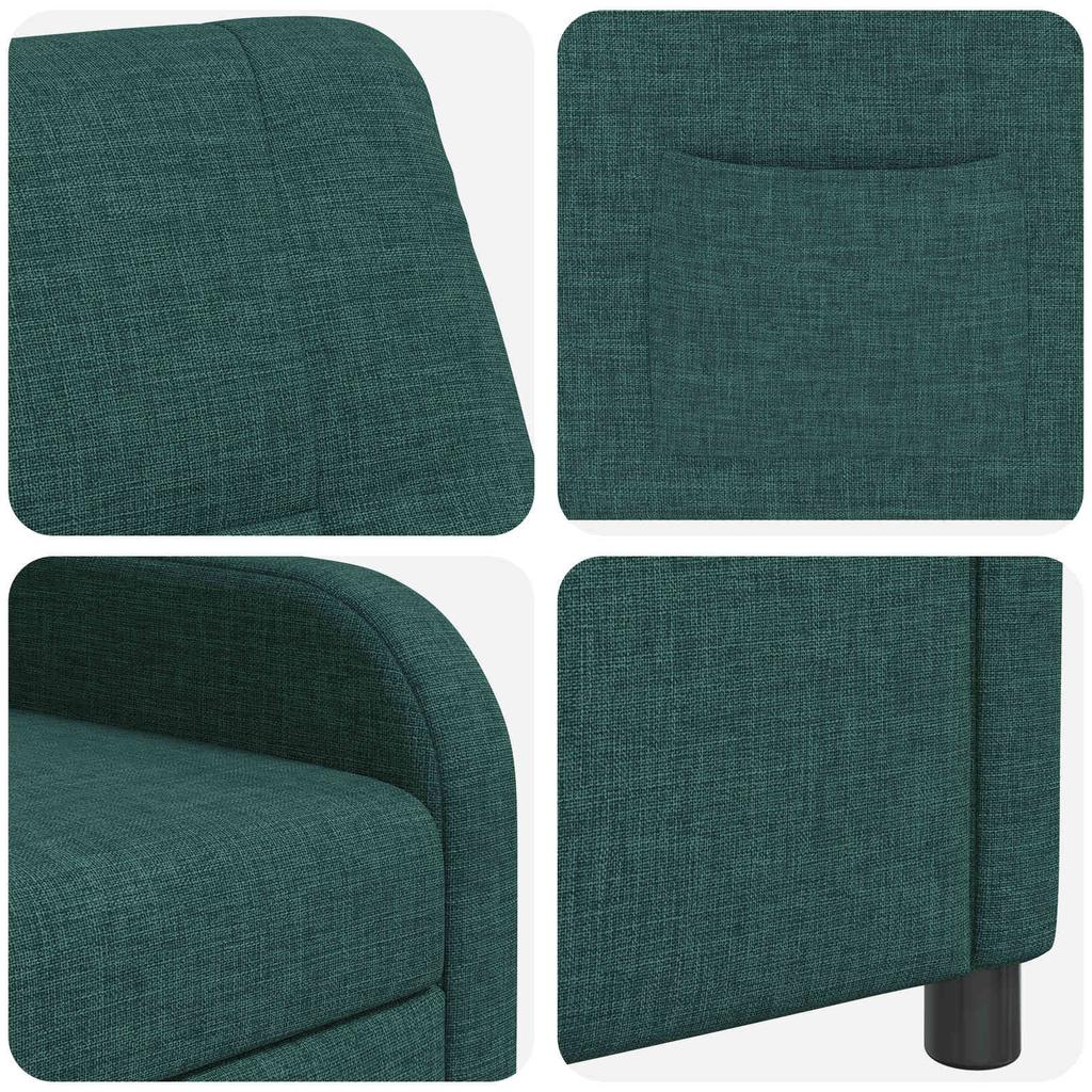 Recliner Dark Green Fabric