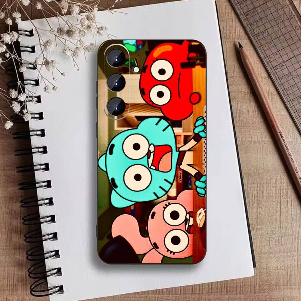 J-Gumball and Darwin Phone Case For Samsung Galaxy A73,21,22,32,71,53,52,51,80,5G Soft Black Cover
