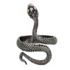 Ring Shape Design Snake Open Jewelry Adjustable Alloy Finger Band for Daily Life