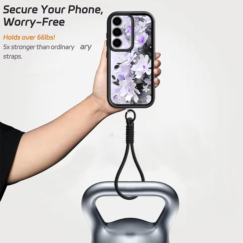 INS Watercolor Floral Hand Strap Case For Samsung S26 S25 Ultra S24 FE S23 Plus S22 S21 A15 A16 A17 A35 A36 A37 A54 A55 A56 A57 5G Bumper Cover