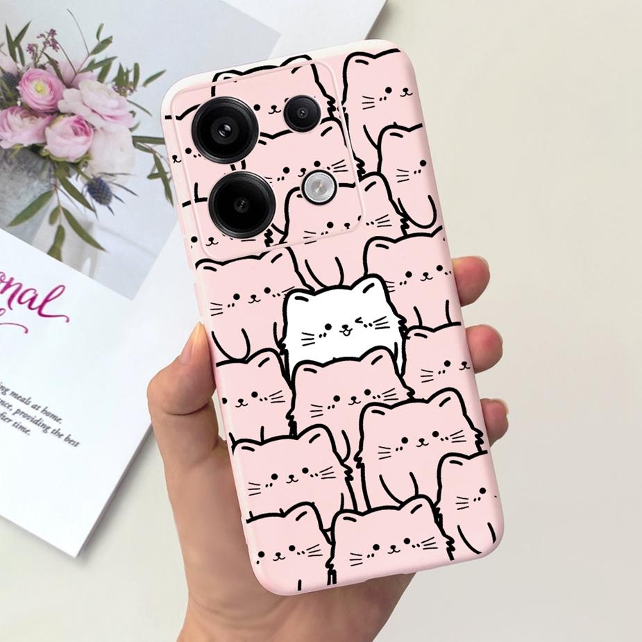 For Xiaomi Poco X6 Pro 5G Case Cute Fashion Cartoon Cover Soft TPU Phone Cases For Xiaomi Poco X6 PocoX6 Pro X6Pro Fundas Bumper