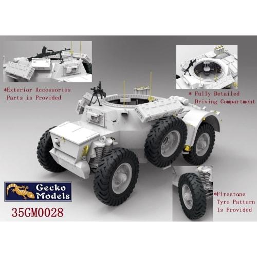 Gecko Model 1/35 British Daimler Mk.I (SOD) Regimental Command Vehicle Plastic Model Kit GEC35GM0028