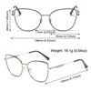 Cat Eye Metal Eyeglasses Frame Blue Light Blocking Support Customized Optical Glasses Anti Blue Light Glasses Eyewear