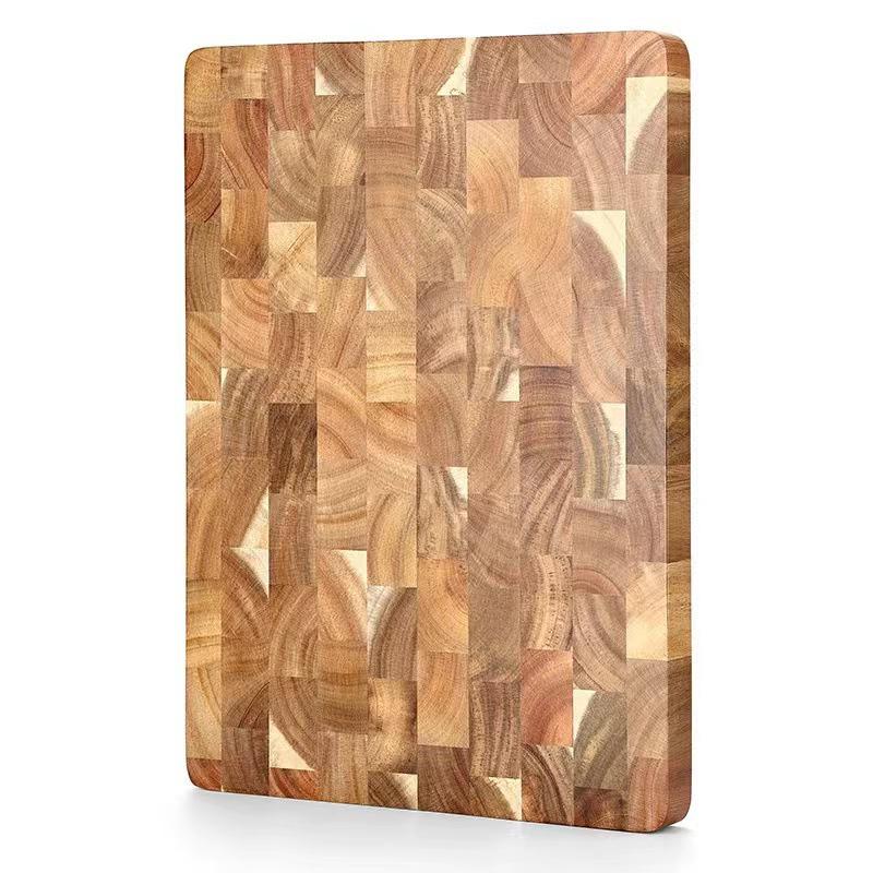 

Geometric Interlocking Acacia Wood Cutting Board for Household, Baby Food & Fruit Prep Rectangle
