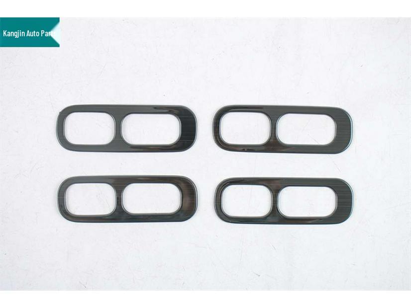 Fits Denza 25 Models N9: Black Titanium Stainless Steel Front Panel & Speaker Grilles with Reading Light Cover.