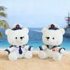 32cm Navy Captain Bear Camouflage Plush Toy  Soothing Doll  Stuffed Bear  Pillow  Gift for Sofa   Bed