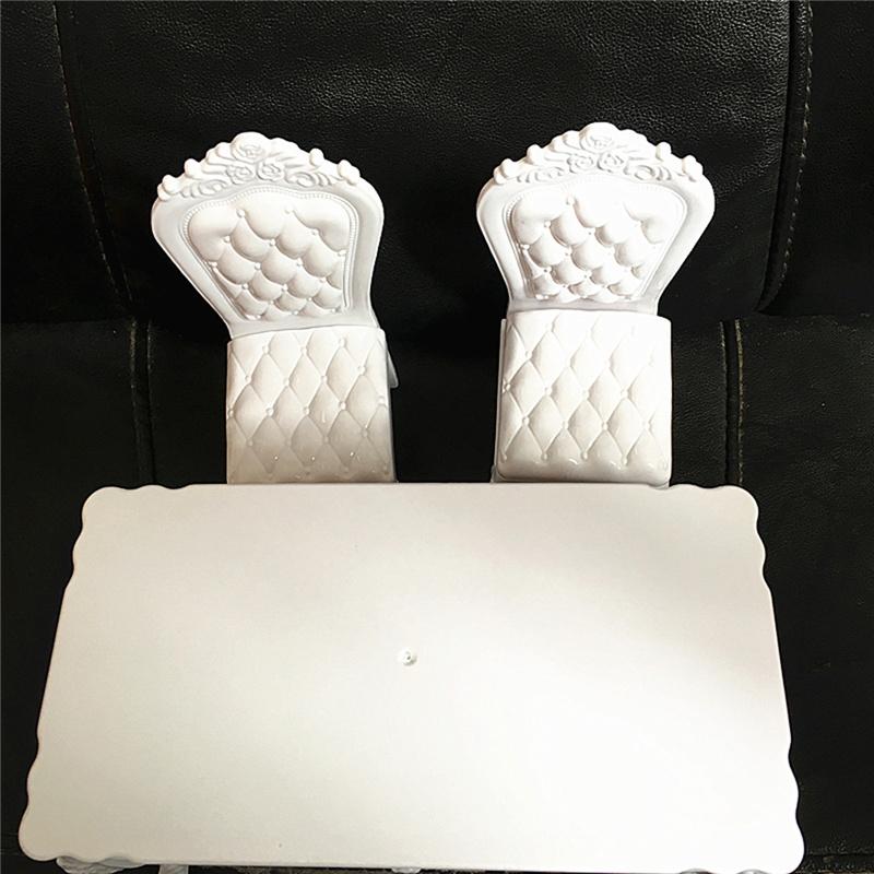 Dining&Office Chair Table Furniture Set for Dollhouse Toys Asseccories Kitchen Food Miniature Kids Gift Classic Toy