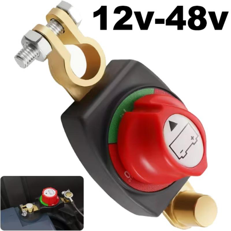 12V-48V Battery Disconnect Switch Waterproof Battery Disconnect for Car Boat Marine RV Emergency Power Cut Off Master Switch