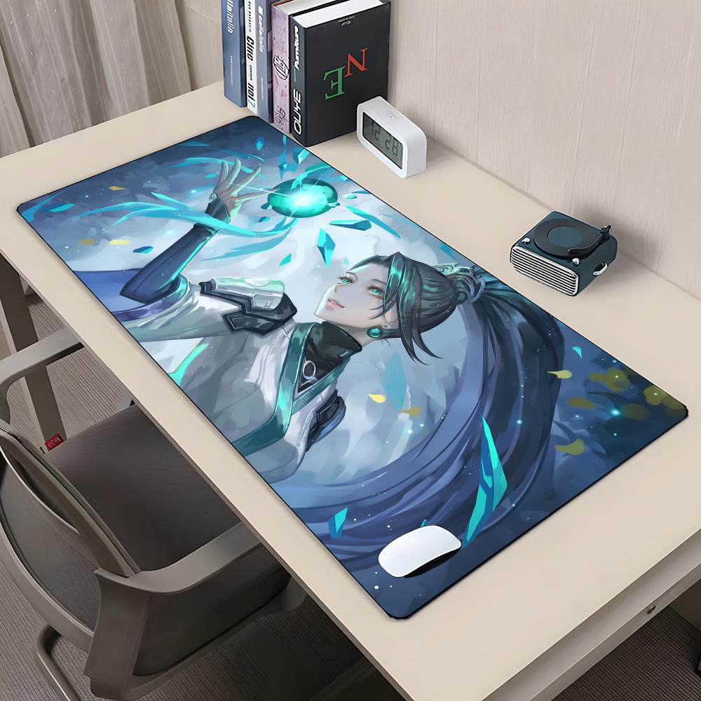 V-Valorant Gaming Mouse Pad Rubber Antislip Keyboard Pad 40x90cm Mousepad Gaming Accessories XXL Office Computer Mat