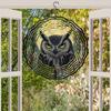 Metal Owl Wind Chime with 360 Degree Rotation Reflective Outdoor Garden Decor No Battery Needed Perfect Gift for Nature Lovers