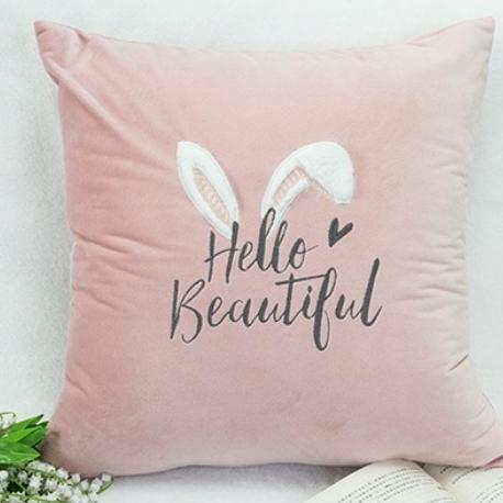 

Cute Cartoon Embroidery Pillow Cover Slip for Sofa Bedroom Dorm Decorative Pillow Cover Durable Washable Pillow Slip 45x45 cm 45x45cm