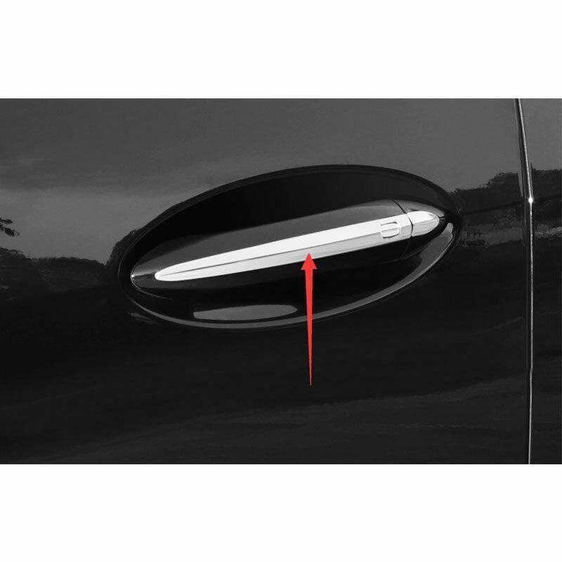 For Buick Lacrosse 2016-19 Silver Steel Exterior Outside Door Handle Cover Trim