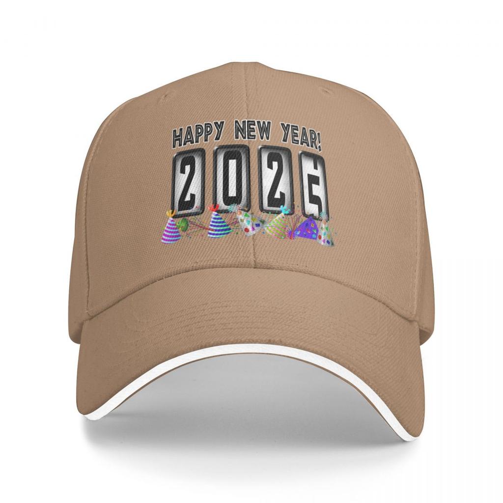 New Years Odometer Party Hats 2025 Baseball Cap Luxury Hiking Hat Sun Caps Man Womens