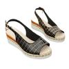 Women’s Buckle Strap Wedge Peep-Toe Sandals Comfortable Summer Shoes