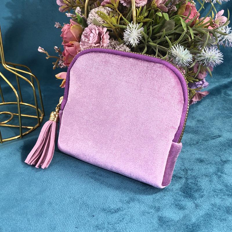 Jewelry Storage Bag With Tassel Pendant Multi Layer Lining Ring Necklace Packaging Large Capacity Travel Bracelet Storage Pouch