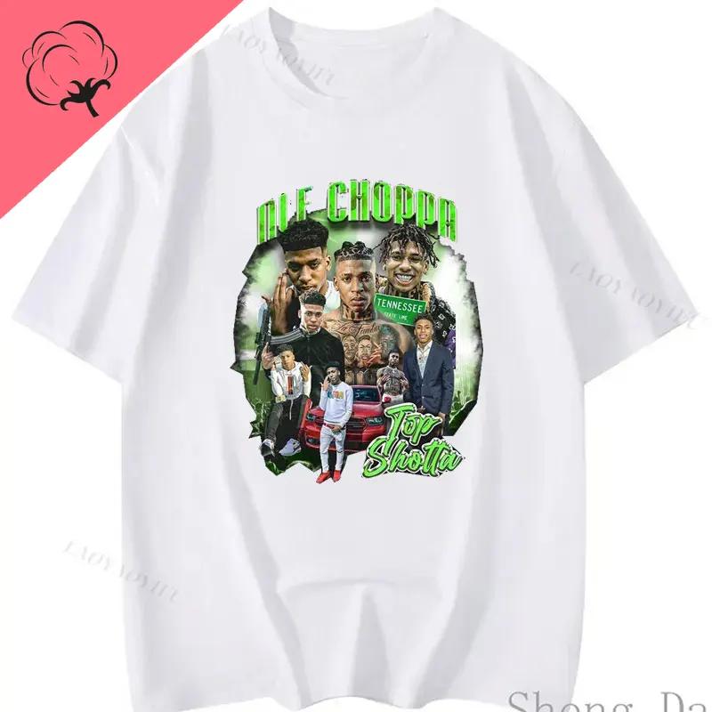 100 Cotton Unisexs Shirt Playera NLE Choppa Vintage Graphic Tshirt Hot Selling Classic New Fashion Cheap Outfit Boy Girl Cloth S
