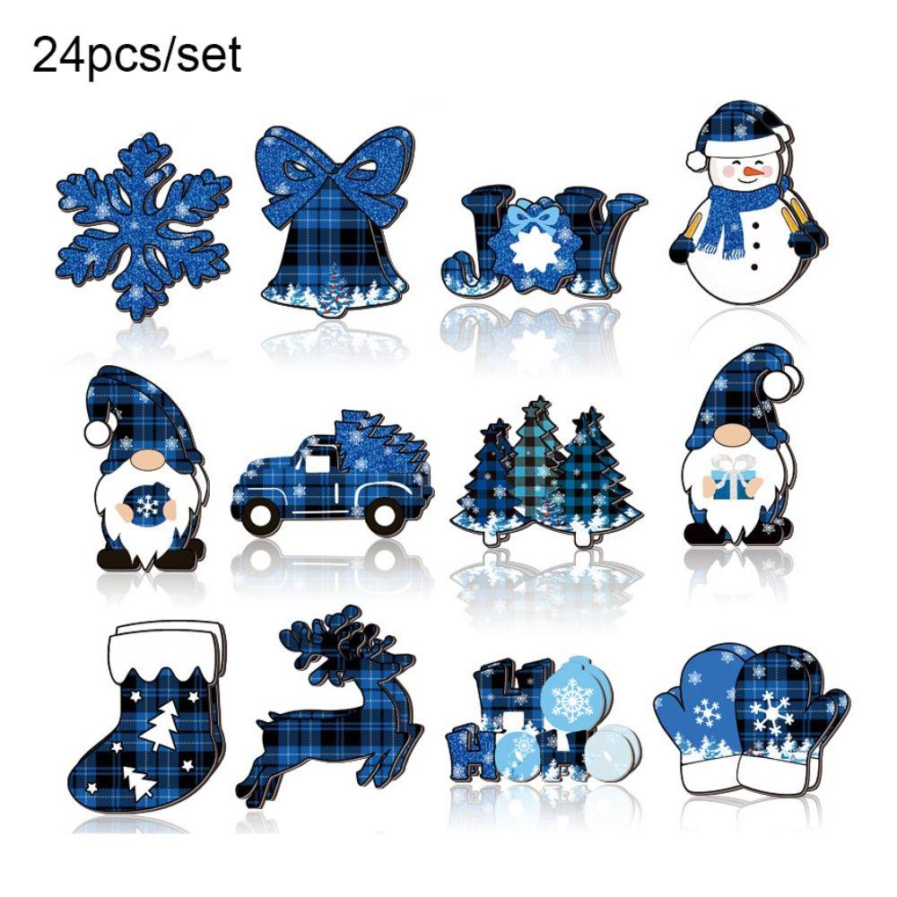

24pcs/set Snowflakes/Gloves Christmas Tree Haning Pendant Party Decoration 24pcs/set