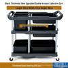 Commercial Three-Tier Plastic Push Cart for Dish Collection In Restaurants and Hotels