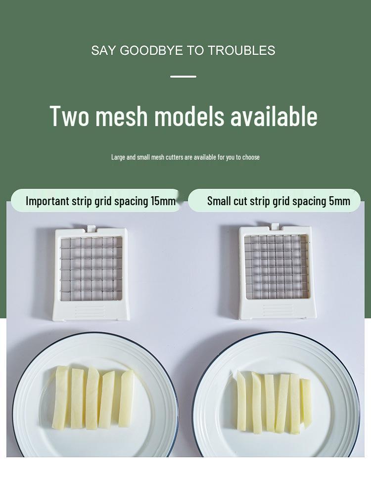 Manual Veggie Slicer: French Fry, Cucumber, Carrot, Potato, and Lettuce Cutter