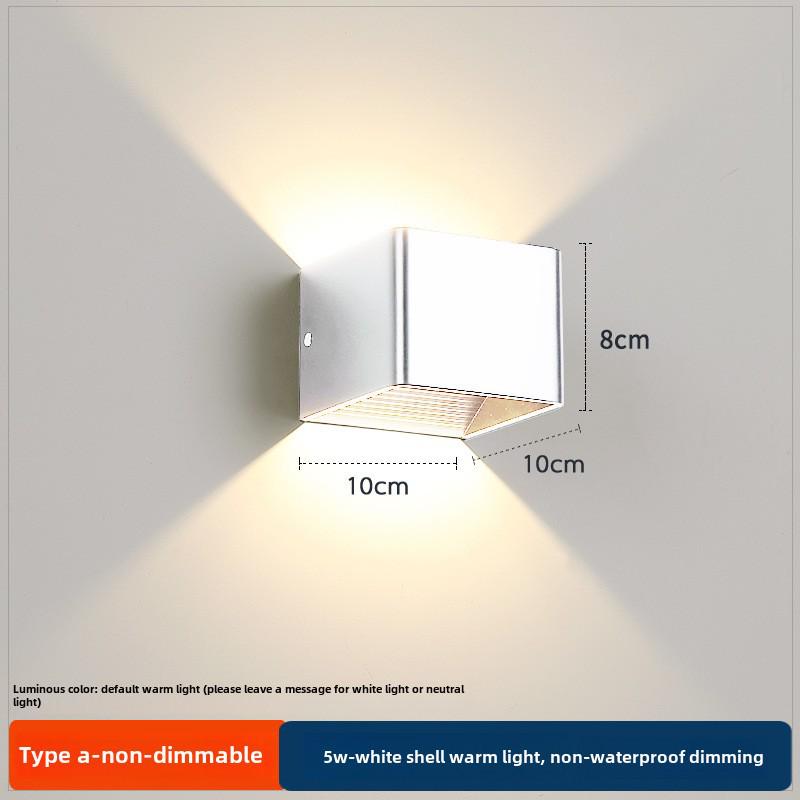 LED Outdoor Four-Leaf Clover Wall Light - Up and Down Beam Decoration for Garden and Exterior Walls.