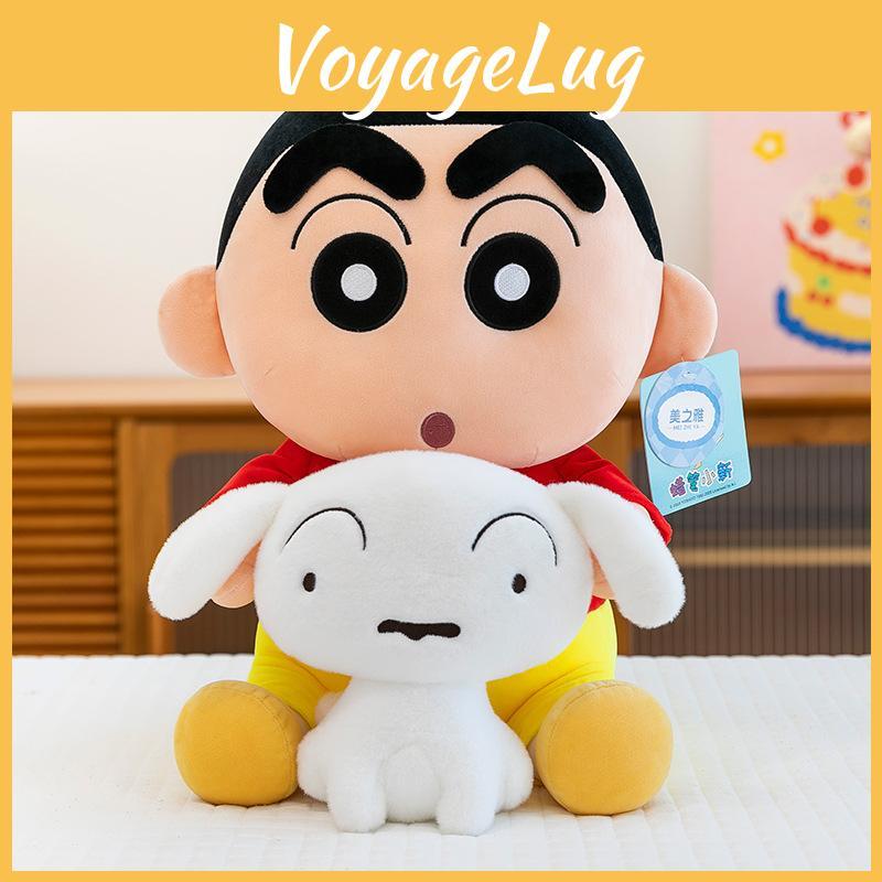 Shinchan Nohara Embraces Shiro Plush Toy Kids Soft Doll For Play And Gifting