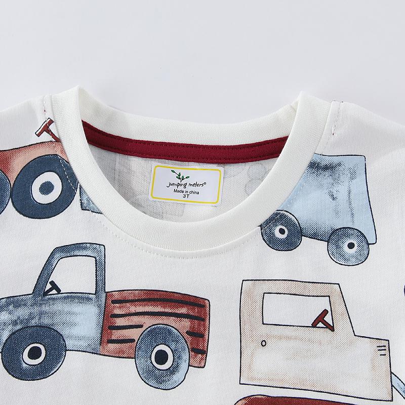 Little Maven Children's Clothing Kids Clothes Baby Boys T Shirts 2026 Summer New Toddler Boy Cartoon Vehicles Shirts 2-7 Years