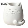 Pencil Pen Storage Cup Holder, Cartoon Cat Shape Desk Organizer, Smooth Surface Decorative Odorless Container Stationery Holder for