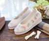 Women's Hanfu Embroidered Round Toe Cloth Shoes for Spring/Autumn - Ancient Style Dance & Stage Play Footwear