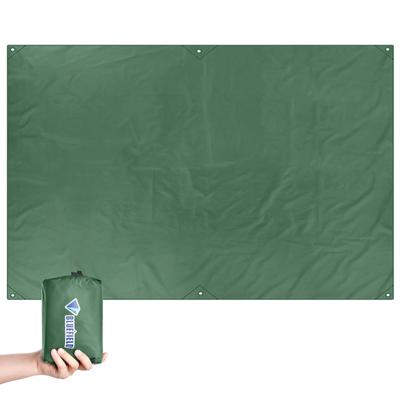 TRIWONDER Multifunctional Tarp Awning, Ground Sheet, Waterproof Sheet, Lightweight Compact Tent, Camping Mat, with Storage Bag (Green, M - 220x180 Cm)