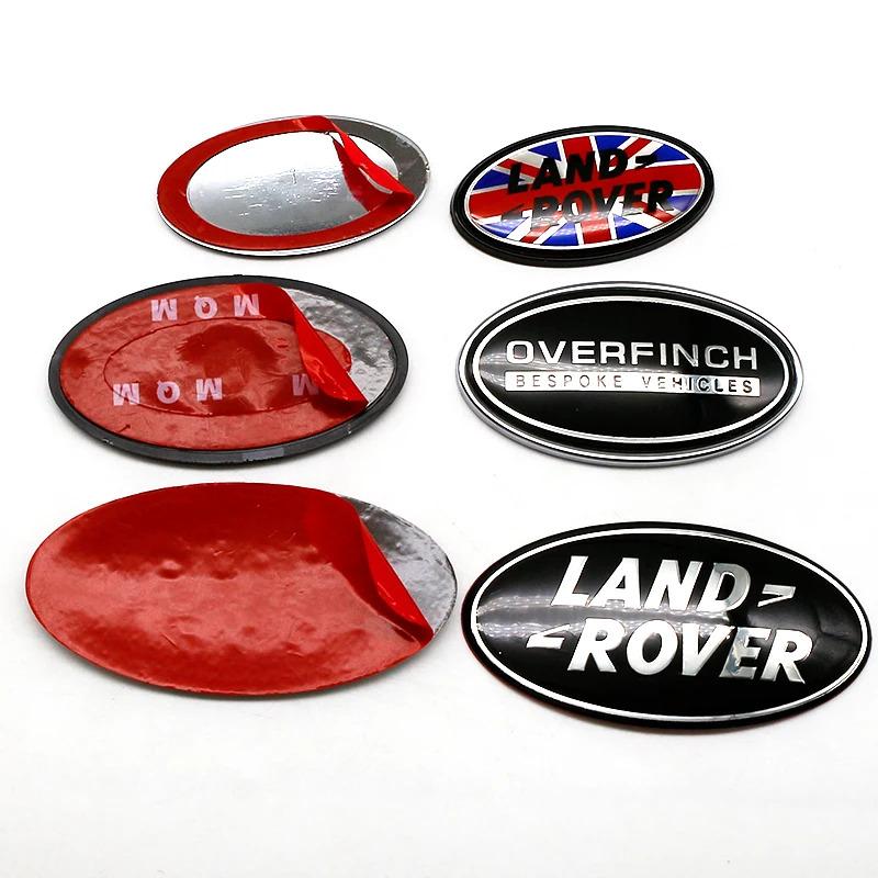 ABS 7cm Car Front Grille Rear Emblem Sticker for Land Rover Discovery Range Rover Evpque Defender 3 4 Freelander OVERFINCH SA0
