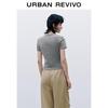 UR Women's Slim Fit Colorblock Print Short Sleeve T-Shirt